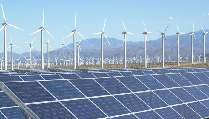 A representational image of a renewable energy farm in California, USA. — AFP/File