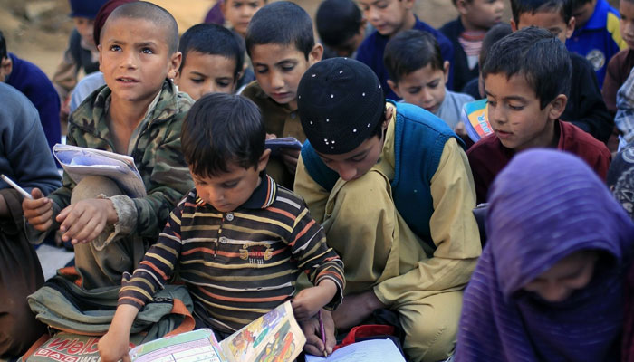 A representational image of children attending a street school. — Reuters/File