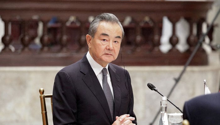 Chinas Director of the Office of the Central Foreign Affairs Commission Wang Yi attends an event in Jakarta, Indonesia on July 12, 2023. — Reuters