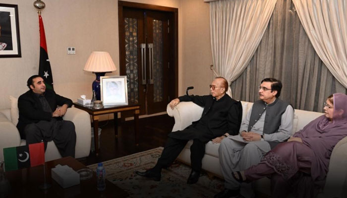 PPP Chairman Bilawal Bhutto Zardari meets with the Wattoo family in Lahore on May 13, 2024. — Facebook/Pakistan Peoples Party - PPP