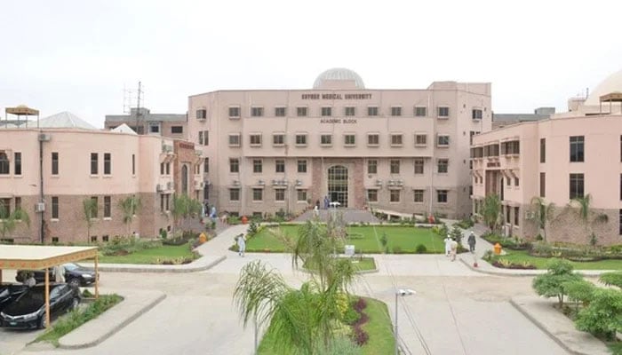 Khyber Medical University (KMU) building. — Khyber Medical University Website/File