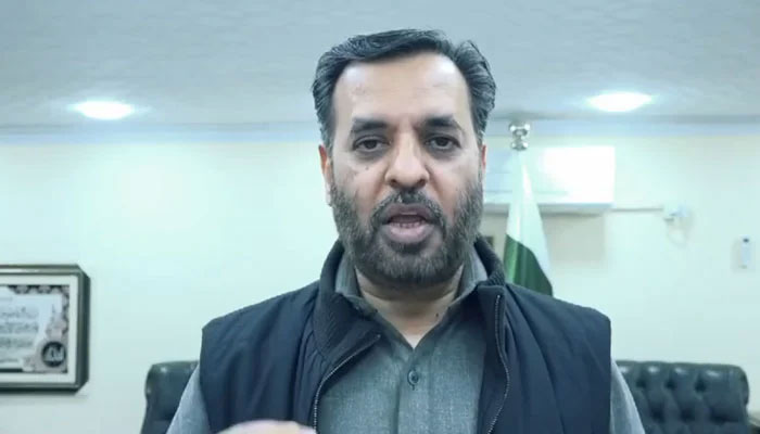 This screengrab shows, Muttahida Qaumi Movement-Pakistan’s (MQM-P) senior deputy convener Mustafa Kamal speaks during video message released on February 27, 2024. — Facebook/Syed Mustafa Kamal