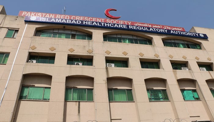 The office of the  Islamabad Healthcare Regulatory Authority (IHRA). — Facebook/ihra.pk/File