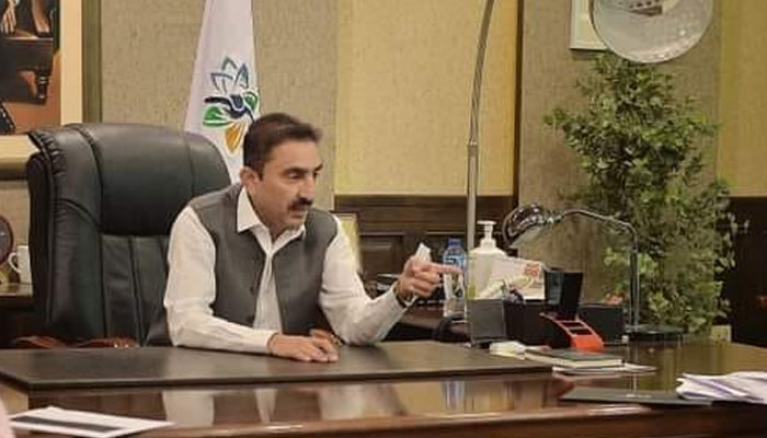 Advisor to Chief Minister on Culture and Tourism Zahid Chanzeb speaks during a meeting on May 13, 2024. — Facebook/Zahid Chanzeb
