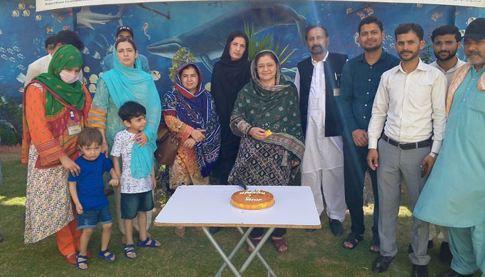 Dr. Saima Huma Tanveer, Director General of PMNH pose for a group photo during celebration of the International Museum Day (IMD) 2024 on May 18, 2024. — Facebook/Pakistan Museum of Natural History (PMNH)