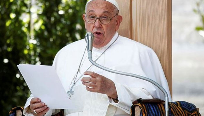 Pope Francis speaks during an event. — Reuters File