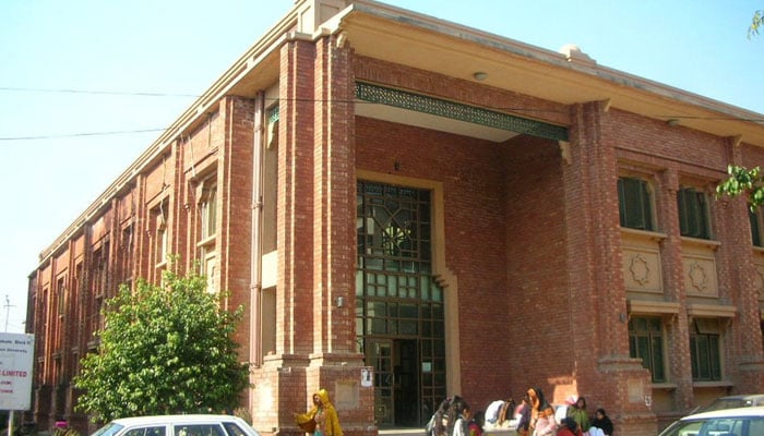 This image shows the  Lahore College for Women University (LCWU) building. — Facebook/Lahore College For Women University/File