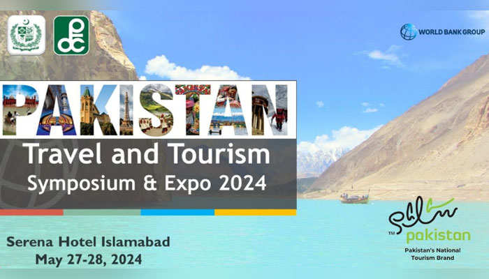 This image shows the poster of the Pakistan Tourism Symposium and Expo. — APP/File