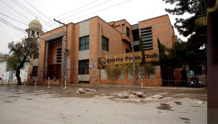 The image shows Quetta Press Club in the capital of Pakistans Balochistan province. — Facebook/Quetta Press Club/File