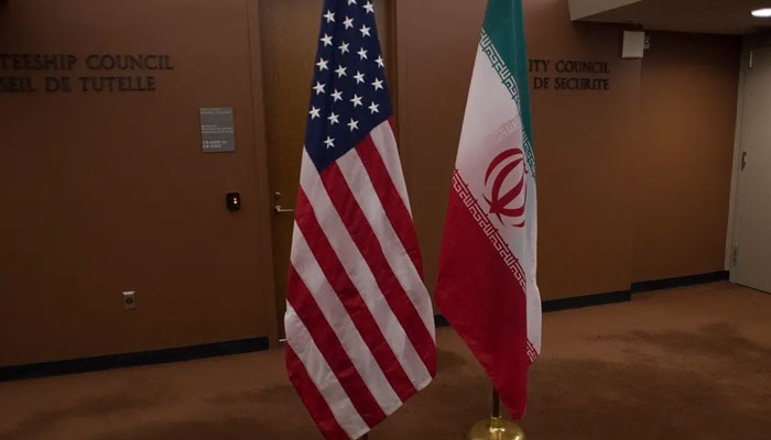 A representational image of flags of United States and Iran. — AFP/File