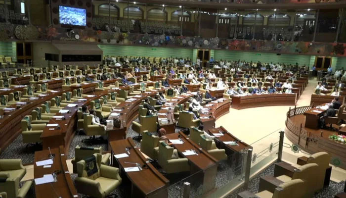 A view of Sindh Assembly floor during session on May 9, 2024. — Facebook/Pakistan Peoples Party - PPP