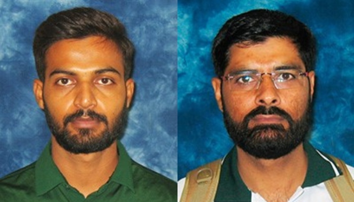 A combo showing Pakistani shooters Gulfam Joseph (left) and Ghulam Mustafa Bashir. — ISSF website/File