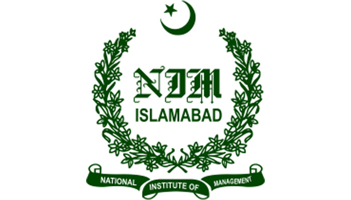 The logo of the National Institute of Management Islamabad. — Facebook/nimislamabad/File