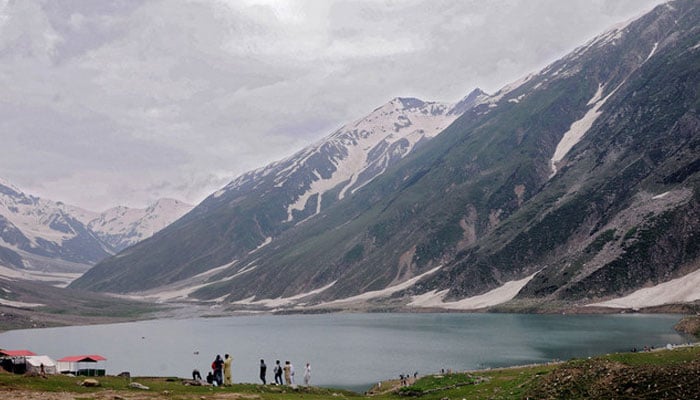 A representational image of Tourists at Lake Saiful Muluk in Kaghan Valley. — AFP/File