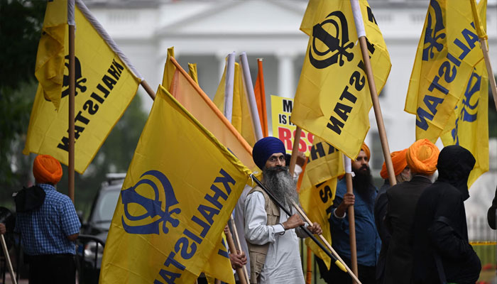 Members of the Sikh community protest the visit of Indias prime minister Narendra Modi to the White House in June. — AFP/file