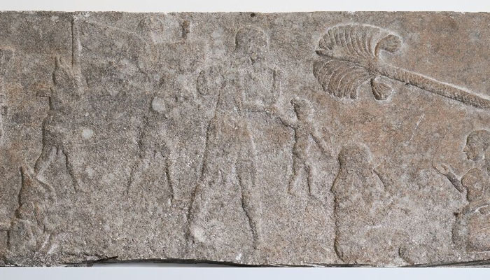 One of the Assyrian reliefs from the eighth century BC that were returned to Iraq by Switzerland. — AFP/file