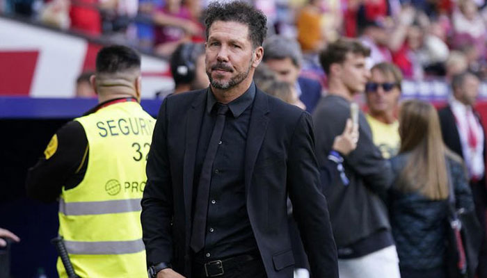 Atletico Madrid coach Diego Simeone before the match against Osasuna on May 19, 2024. — REUTERS