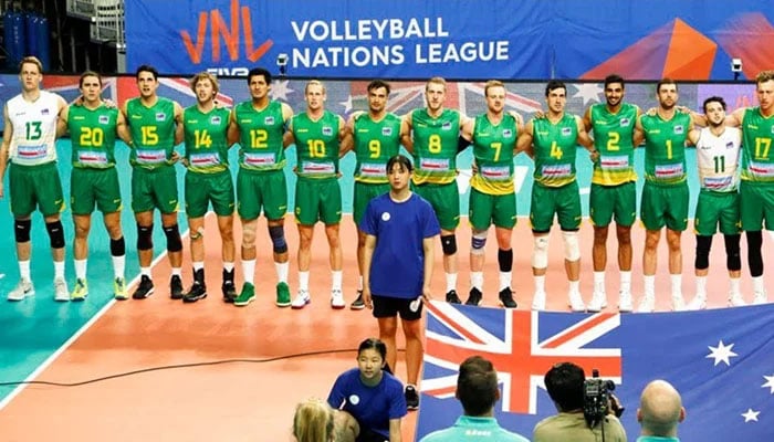Australian volleyball squad seen in this undated photo.—AFP/file
