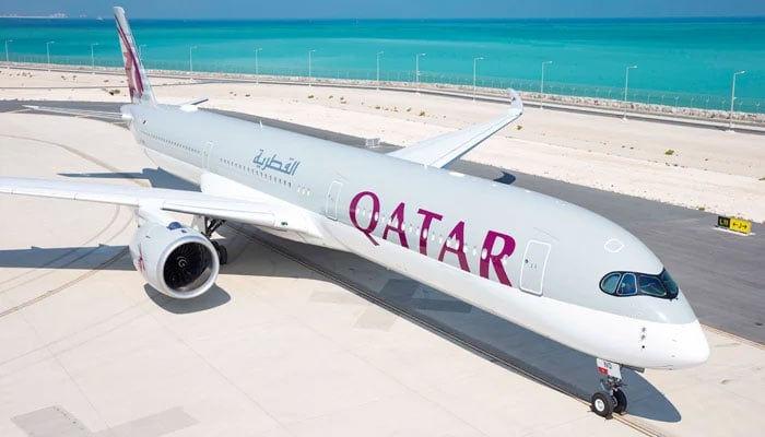 A representational image of Qatar Airways aeroplane parked at one of the airliners facilities. — Qatar Airways/File