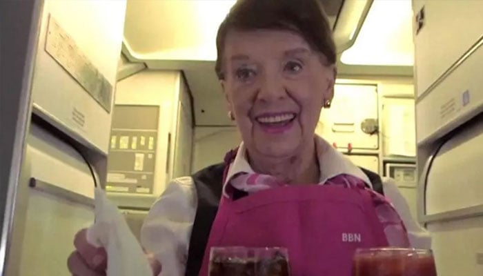 Bette Nash, the world’s longest-serving flight attendant seen in this undated photo.— CBS/file