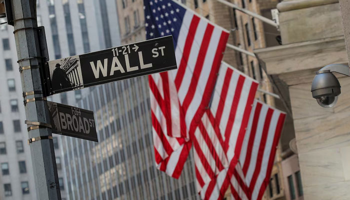 A Wall Street sign is seen outside the New York Stock Exchange (NYSE) in the financial district in New York City, US — Reuters/File