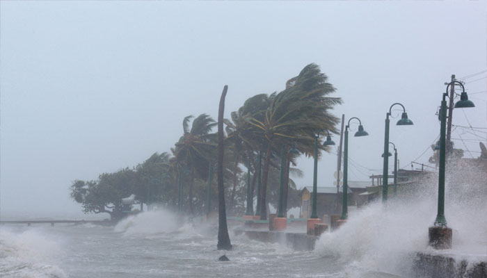Waves crash against the seawall as Hurricane Irma slammed across islands in the northern Caribbean in Fajardo, Puerto Rico. — Reuters/File
