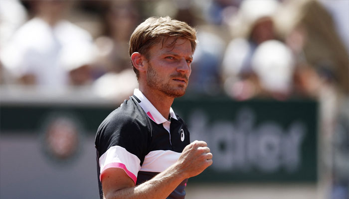Belgiums David Goffin reacts during his first round match against Polands Hubert Hurkacz.— Reuters/File