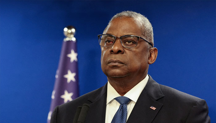US Secretary of Defense Lloyd Austin looks on during a joint press conference with Israeli Defense Minister Yoav Gallant at Israels Ministry of Defense in Tel Aviv, Israel December 18, 2023. — Reuters