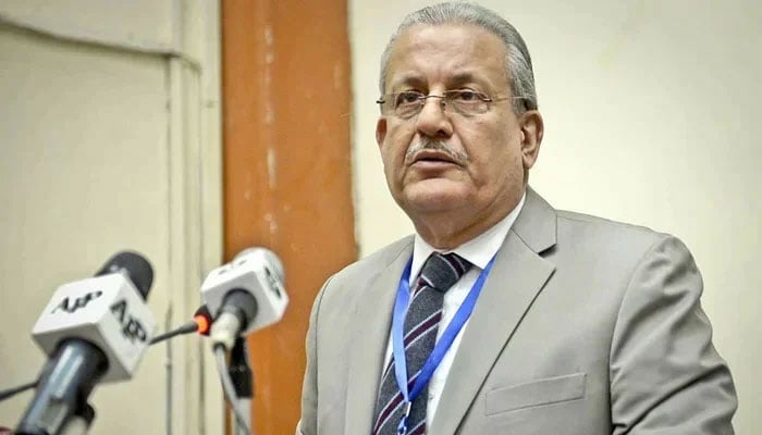 Senior leader of the Pakistan Peoples Party (PPP) and former Senate chairman Mian Raza Rabbani addresses an event. — APP/File