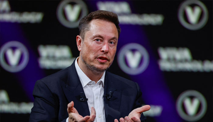 Space X CEO, electric car manufacturer Tesla and social media platform X owner Elon Musk gestures as he attends the Viva Technology conference dedicated to innovation and startups at the Porte de Versailles exhibition centre in Paris, France on June 16, 2023. — Reuters