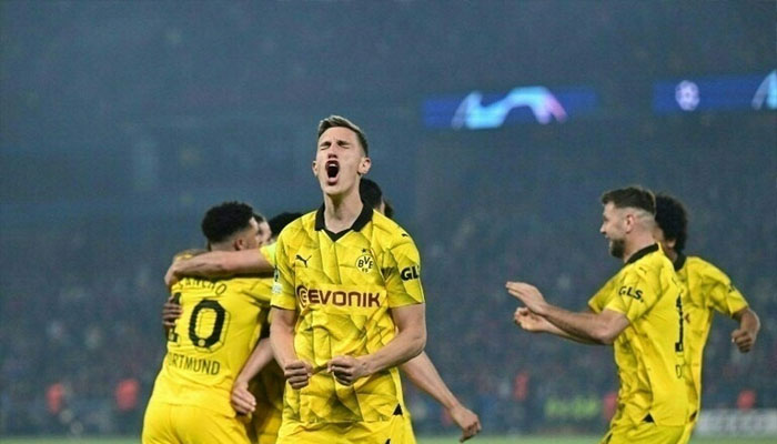 Dortmund players seen celebrating in this undated image.— AFP/file