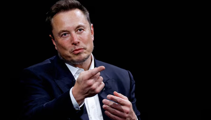 Space X CEO and Tesla and X owner Elon Musk gestures during conference on innovation and startups at the Porte de Versailles exhibition centre in Paris, France on June 16, 2023. — Reuters