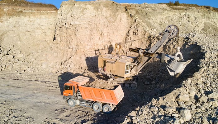 This representational image shows heavy machinery working at a stone mine. — Unsplash/File