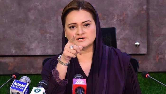 Punjab Senior Minister Marriyum Aurangzeb speaks during a press conference. — APP/File