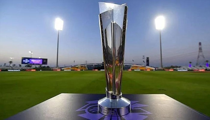 The T20 World Cup 2024 trophy seen in this photo.— X@ICC/file