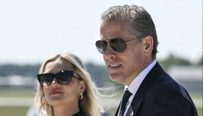 Hunter Biden and his wife Melissa Cohen Biden arrive at Dover Air Force Base to board Air Force One with US President Joe Biden in Dover, Delaware on May 31, 2024. — AFP