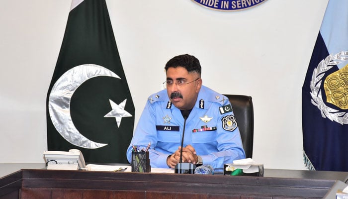 The Inspector General of Islamabad Police, Syed Ali Nasir Rizvi chairs a meeting on June 3, 2024. — Facebook/Islamabad Police