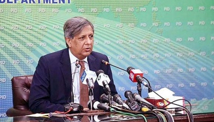 Federal Minister for Law and Justice, Azam Nazeer Tarar addresses a press conference in Islamabad. — APP/File