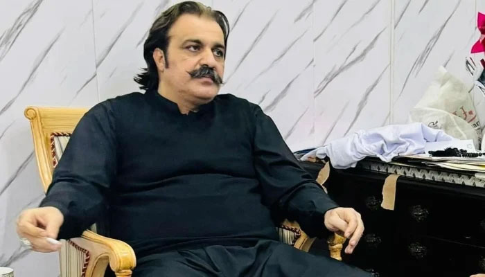 KP Chief Minister Ali Amin Gandapur can be seen in this picture released on February 23. 2024. —Facebook/ Ali Amin Gandapur