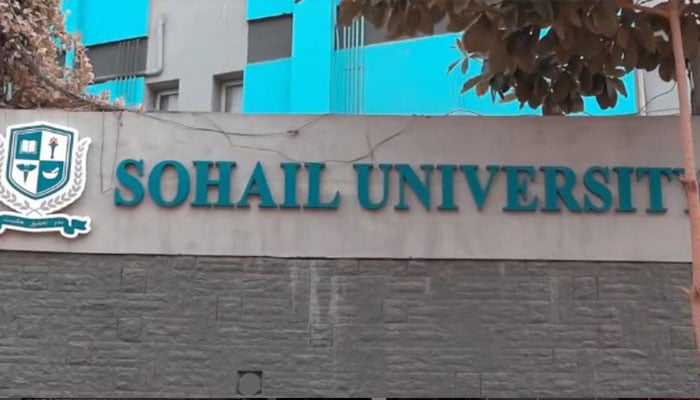 A general outside view of Sohail University seen in this video released on September 13, 2021. — Screengrab via Facebook/Sohail University