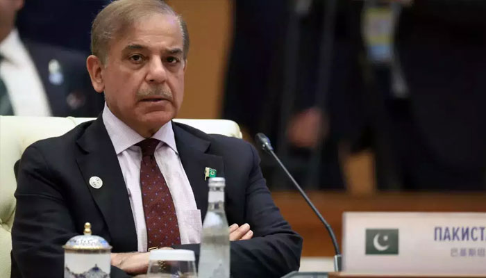 Prime Minister Shehbaz Sharif attends SCO head of states meeting in Samarkand, Uzbekistan on September 16, 2022. — PM Office