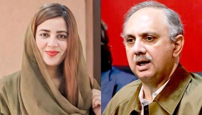 This combo of images shows, PTI leaders Zartaj Gul (L) and NA Opposition Leader Omar Ayub. — Instagram/ Zartaj Gul Wazir/APP/File