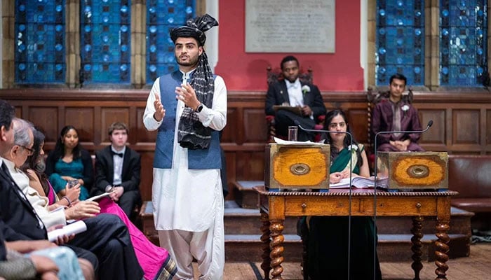 Israr Kakar from Balochistan’s Killa Abdullah wins the Oxford Union presidency. — The News/Murtaza Ali Shah/File