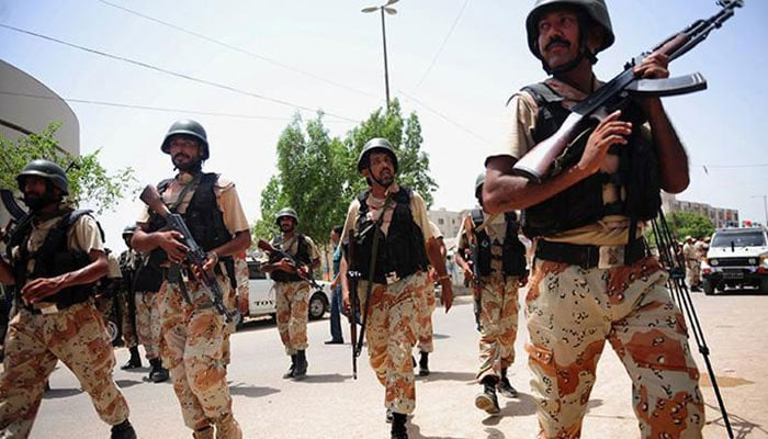 Pakistan Rangers (Sindh) soldiers are seen in this undated image. — AFP/file