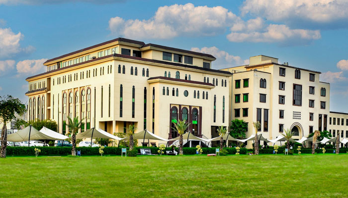 This image released on September 12, 2023, shows a general view of the University of Management and Technology. — Facebook/UMT