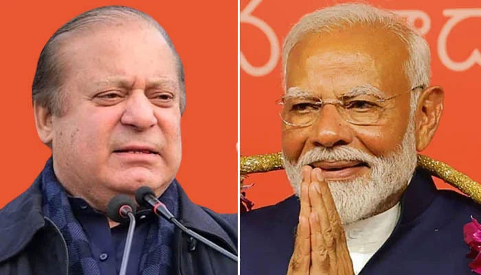 Former prime minister Nawaz Sharif (left) and Indian Premier Narendra Modi. — Nawaz Sharif/Facebook/Reuters/File