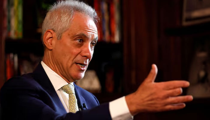 US Ambassador to Japan Rahm Emanuel speaks during an interview with Reuters at the ambassadors residence in Tokyo, Japan, October 30, 2023. — Reuters