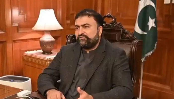 Balochistan Chief Minister Sarfraz Bugti speaks in this still taken from a video. — X/@PakSarfrazbugti/File