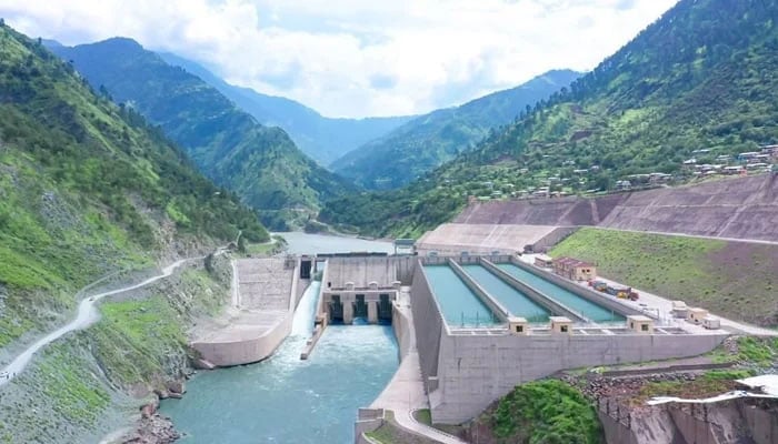 A representational image showign the under-construction Neelum Jhelum Hydel Power Station. — Wapda website/File