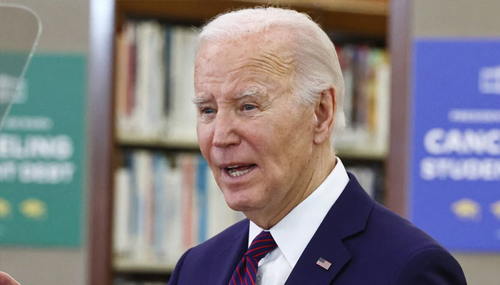 US President Joe Biden seen talking in this undated image.— AFP/file